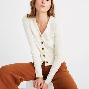 NWT Madewell Ribbed Cardigan Top
